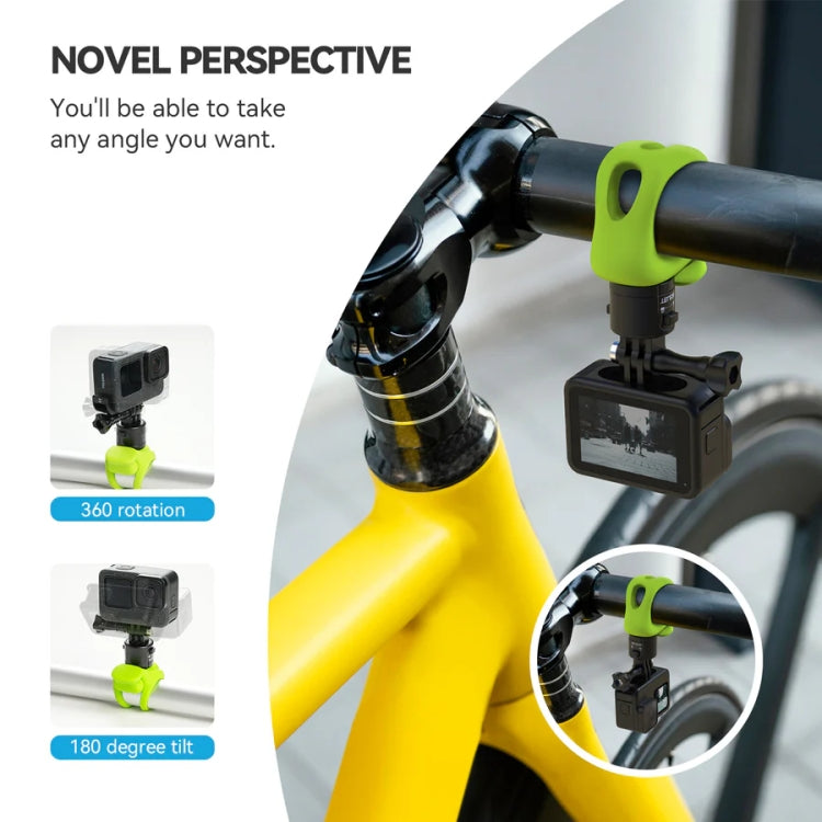 TELESIN TLQ-005 Elastic Quick Release Stand Multi-functional Fixed Silicone Strap Accessories(Black) - Holder by TELESIN | Online Shopping South Africa | PMC TechLife | Buy Now Pay Later Mobicred