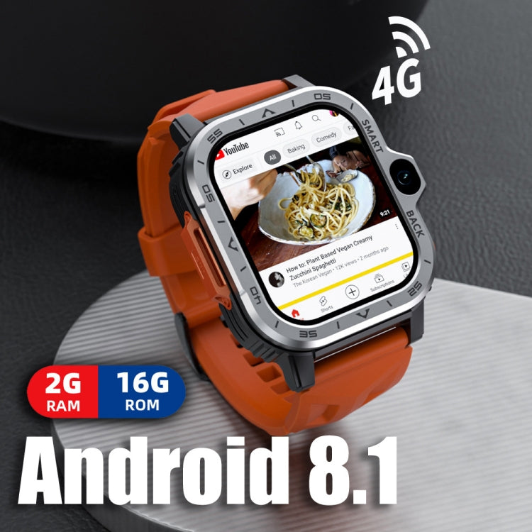 LOKMAT APPLLP 4 MAX 2.02-inch Android 8.1 Full Network Wifi Card Bluetooth Smart Watch(Silver) - free shipping - PMC TechLife - Order now!