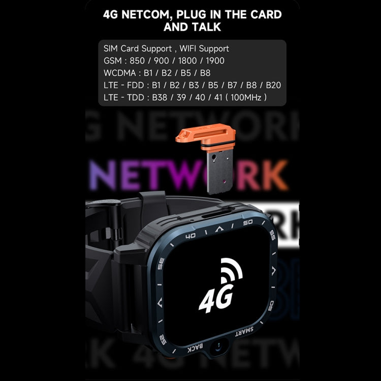 LOKMAT APPLLP 4 MAX 2.02-inch Android 8.1 Full Network Wifi Card Bluetooth Smart Watch(Navy Blue) - free shipping - PMC TechLife - Order now!