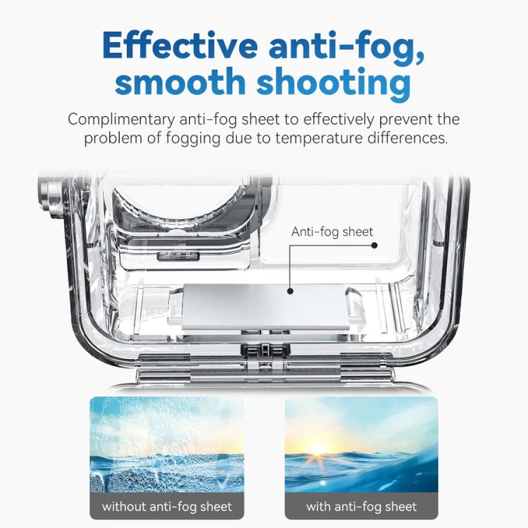 For DJI Osmo Action 3 / 4 TELESIN OA-WTP-003 45m Waterproof Shell Sealed Diving Case - Case & Bags by TELESIN | Online Shopping South Africa | PMC TechLife | Buy Now Pay Later Mobicred