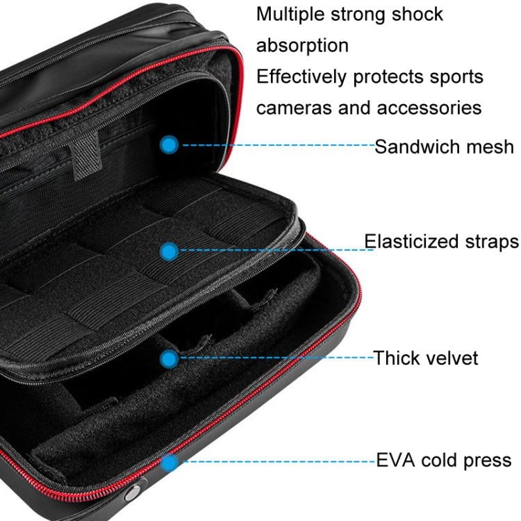 TELESIN GP-PRC-278-02 Upgraded Expanded Version Camera Portable Handheld Storage Bag Sports Camera Case - free shipping - PMC TechLife - Order now!
