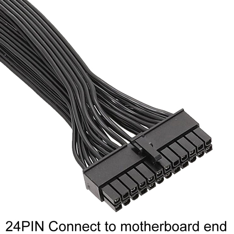 60cm For EVGA 10Pin / 18Pin To 24Pin Flat Cable Module Cable Graphics Card Block Cord - free shipping - PMC Jewellery - Order now!