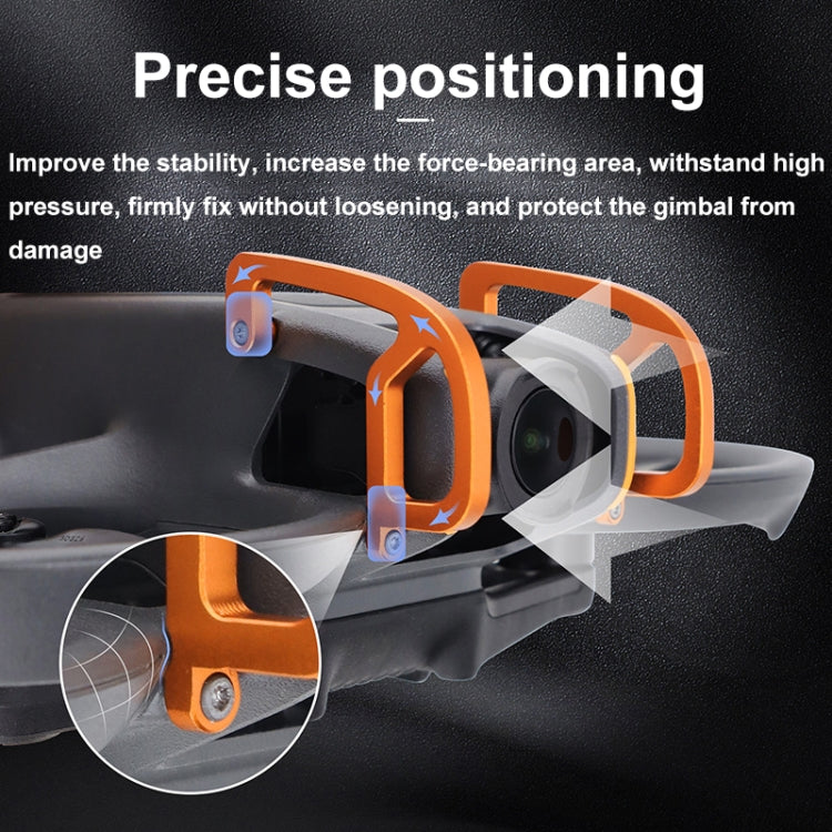 For DJI Avata 2 CQT Aluminum Alloy Drone Gimbal Lens Anti-collision Bumper(Orange) - Other by CQT | Online Shopping South Africa | PMC TechLife | Buy Now Pay Later Mobicred