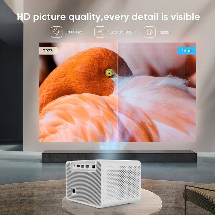 M10 Plus 1280x720P Projector 2.4G / 5G WIFI Bluetooth 5.2 Android 11 System Home Cinema UK Plug - Mini Projector by PMC TechLife | Online Shopping South Africa | PMC TechLife | Buy Now Pay Later Mobicred