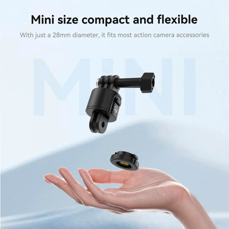 TELESIN CQM-001 Universal Magnetic Quick Release Adapter Kit For Sports Cameras(Black) - free shipping - PMC TechLife - Order now!