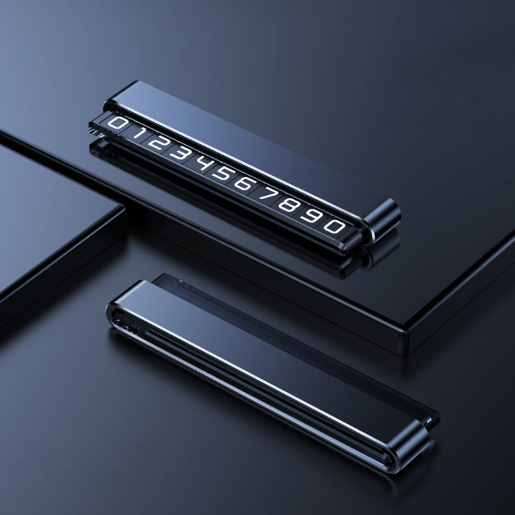 Metal Hidden Temporary Parking Number Plate Ornaments, Color: Single Number Gray - Parking Card by PMC TechLife | Online Shopping South Africa | PMC TechLife | Buy Now Pay Later Mobicred