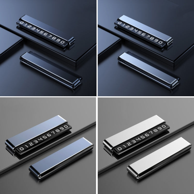 Metal Hidden Temporary Parking Number Plate Ornaments, Color: Single Number Gray - Parking Card by PMC TechLife | Online Shopping South Africa | PMC TechLife | Buy Now Pay Later Mobicred