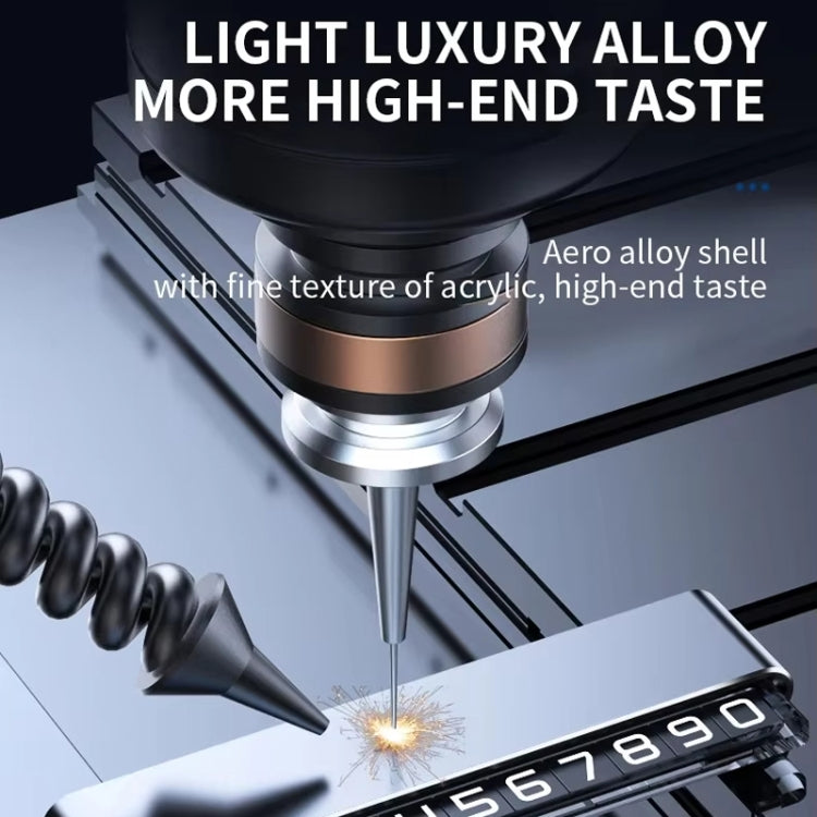 Metal Hidden Temporary Parking Number Plate Ornaments, Color: Dual Number Gray - Parking Card by PMC TechLife | Online Shopping South Africa | PMC TechLife | Buy Now Pay Later Mobicred