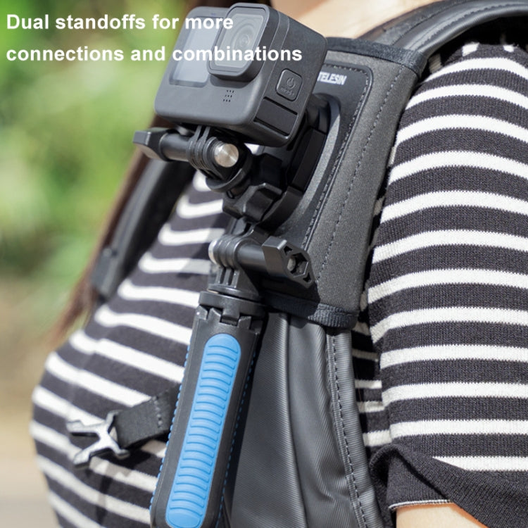 TELESIN GP-MTB-T02 Sports Camera Double Head J-Buckle Backpack Quick Release Conversion Accessory(Rotatable) -  by TELESIN | Online Shopping South Africa | PMC TechLife | Buy Now Pay Later Mobicred