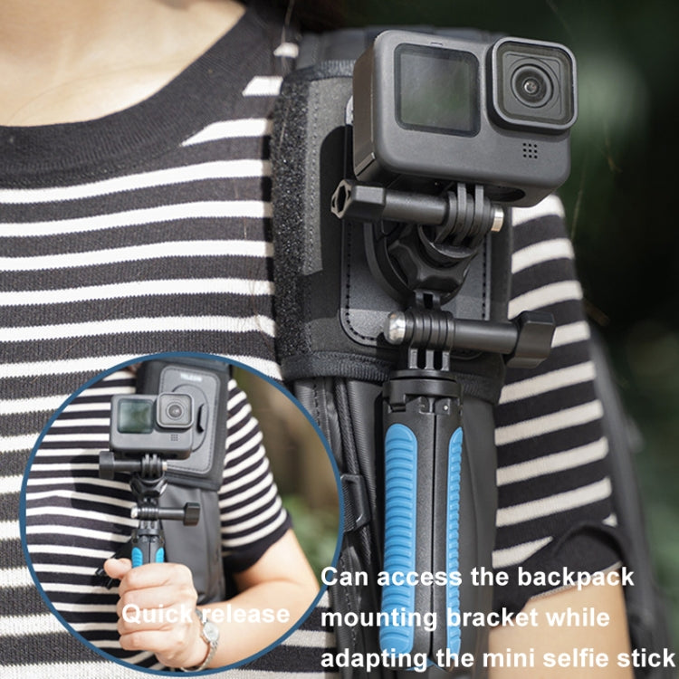 TELESIN GP-MTB-T02 Sports Camera Double Head J-Buckle Backpack Quick Release Conversion Accessory(Rotatable) -  by TELESIN | Online Shopping South Africa | PMC TechLife | Buy Now Pay Later Mobicred