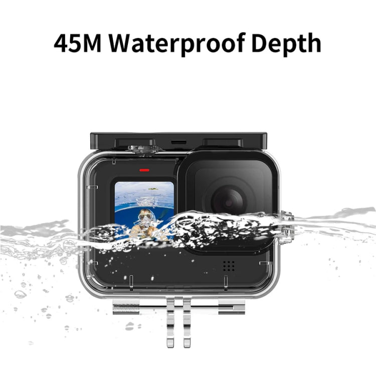 TELESIN GP-WTP-901 45m Diving Shell, For GoPro HERO12 Black / HERO11 Black / HERO10 Black / HERO9 Black Single Shell - Waterproof Cases by TELESIN | Online Shopping South Africa | PMC TechLife | Buy Now Pay Later Mobicred