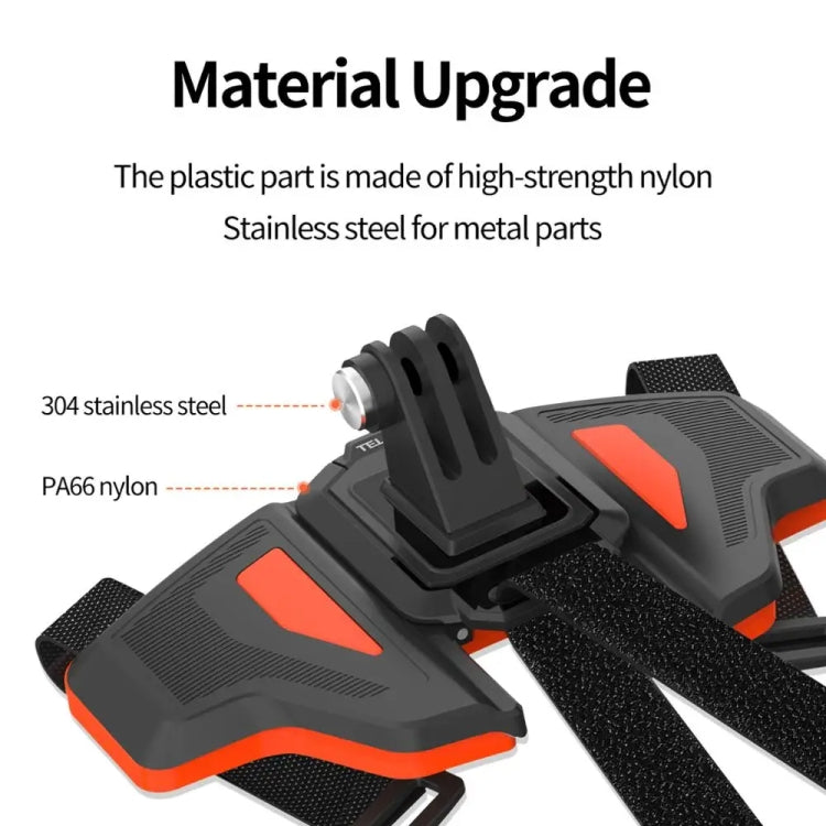 TELESIN GP-HBM-MT2 Universal Helmet Mount Holder For Sports Camera - Helmet Mount by TELESIN | Online Shopping South Africa | PMC TechLife | Buy Now Pay Later Mobicred