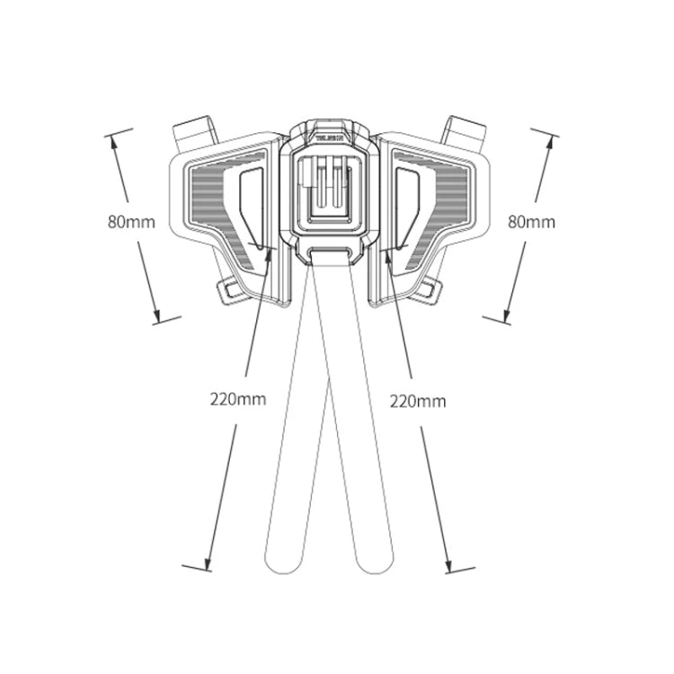 TELESIN GP-HBM-MT2-YH Universal Helmet Mount Holder For Sports Camera - free shipping - PMC TechLife - Order now!