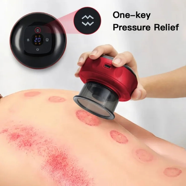 12-speed Remote Control Cupping Therapy Massager Set with 3 Cups(White) - free shipping - PMC TechLife - Order now!