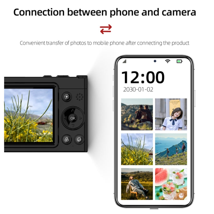 High-Definition CCD Digital Camera 64 Million WiFi Card Camera, Color: Black + Microphone - Video Cameras by PMC TechLife | Online Shopping South Africa | PMC TechLife | Buy Now Pay Later Mobicred