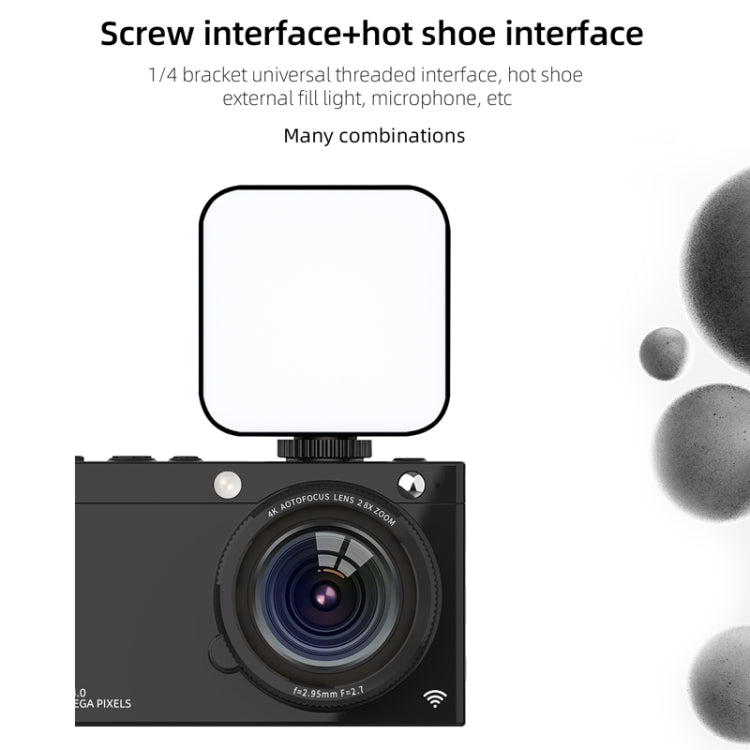 High-Definition CCD Digital Camera 64 Million WiFi Card Camera, Color: White + Microphone/Fill Light/Headphone Cable - free shipping - PMC TechLife - Order now!