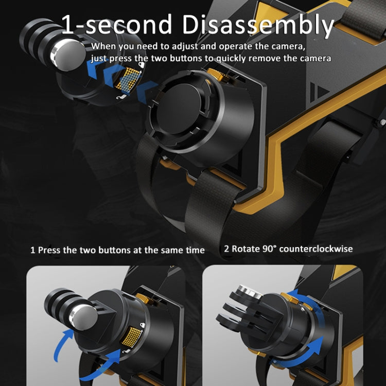 Magnetic Quick Release Motorcycle Helmet Chin Stand Mount For Smart Phone - Helmet Mount by PMC TechLife | Online Shopping South Africa | PMC TechLife | Buy Now Pay Later Mobicred