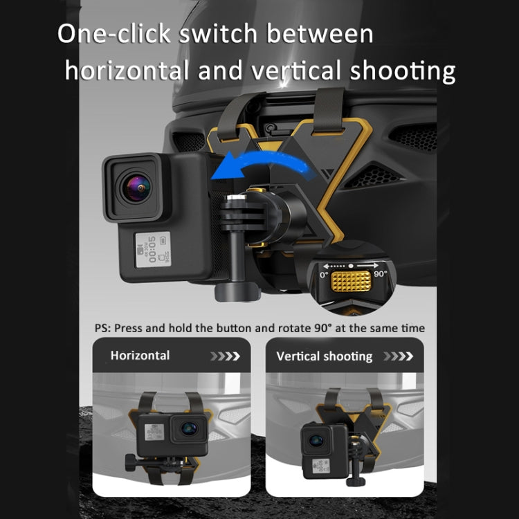 Magnetic Quick Release Motorcycle Helmet Chin Stand Mount For Smart Phone - Helmet Mount by PMC TechLife | Online Shopping South Africa | PMC TechLife | Buy Now Pay Later Mobicred