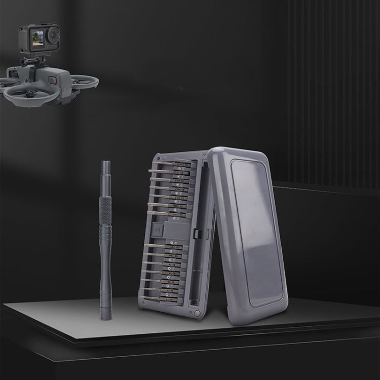 For DJI CQT UAV 30-In-1 Drone Universal Extended Screwdriver Set Disassembly Tool Set(Frosted Gray) - free shipping - PMC TechLife - Order now!