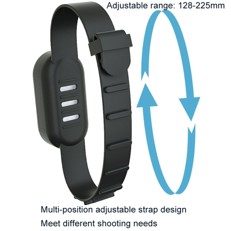For Insta360 GO 3 / 3S Sunnylife IST-Q9335 Camera Silicone Case Wristband Bicycle Strap Expanding Accessories(Black) - free shipping - PMC TechLife - Order now!