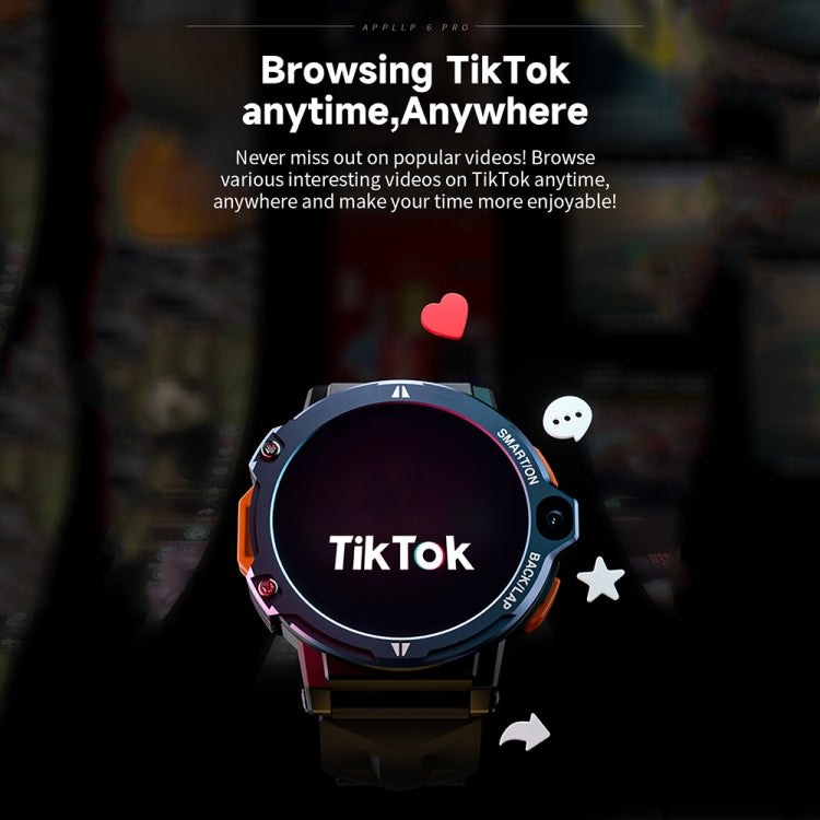 LOKMAT APPLLP6 PRO 1.54-inch 4G+64G Android 8.1 Dual-camera Independent Card Smart Watch(Silver) - free shipping - PMC TechLife - Order now!