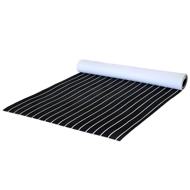 240x45x0.6cm Black White Yacht Imitation Teak Anti-Slip Deck EVA Mat - Floor Mats by PMC TechLife | Online Shopping South Africa | PMC TechLife | Buy Now Pay Later Mobicred