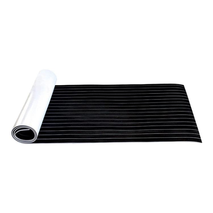 240x60x0.6cm Black White Yacht Imitation Teak Anti-Slip Deck EVA Mat - Floor Mats by PMC TechLife | Online Shopping South Africa | PMC TechLife | Buy Now Pay Later Mobicred