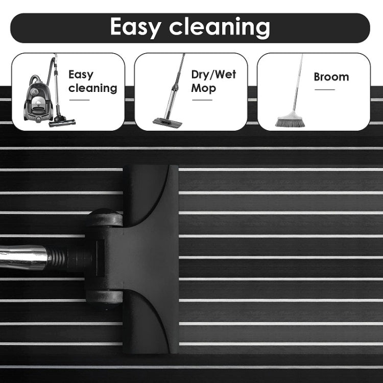 240x90x0.6cm Black White Yacht Imitation Teak Anti-Slip Deck EVA Mat - Floor Mats by PMC TechLife | Online Shopping South Africa | PMC TechLife | Buy Now Pay Later Mobicred