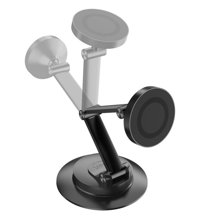 360 Rotating Car Magnetic Cell Phone Holder Magsafe Metal Car Folding Navigation Stand(Black) - Universal Car Holders by PMC TechLife | Online Shopping South Africa | PMC TechLife | Buy Now Pay Later Mobicred