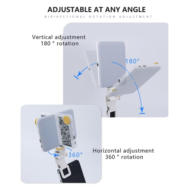 60 LEDs Rechargeable Clip Fill Light With Front & Back Clip Adjusted 3 Light Modes For Phone, Spec: B Type Blue - Selfie Light by PMC TechLife | Online Shopping South Africa | PMC TechLife | Buy Now Pay Later Mobicred