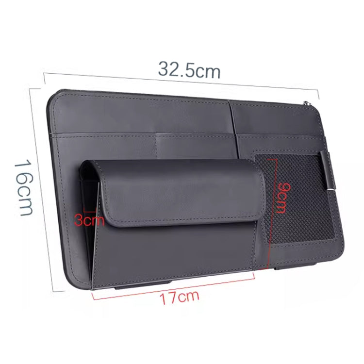 Multi-functional Car Sunshade Sunglasses ID Ticket Storage Bag Car Sun Visor Eyeglasses Case(Pink) - Stowing Tidying by PMC TechLife | Online Shopping South Africa | PMC TechLife | Buy Now Pay Later Mobicred