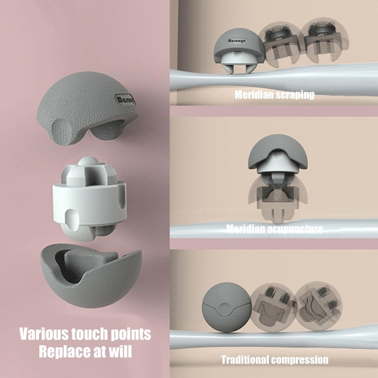 3-in-1 Multifunctional Fitness Yoga Massage Fascia Ball Cervical Meridian Massager(Gray) - free shipping - PMC TechLife - Order now!