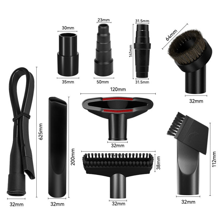 9 In 1 Set 1 Universal Vacuum Attachments 32mm Nozzle Adapter Accessories Cleaning Kit - free shipping - PMC TechLife - Order now!