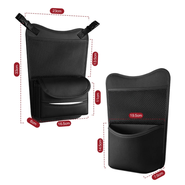 Car Between Seats Organizer Multifunctional Storage Bag Front And Back Dual Usage Tissue Box(Black) - Stowing Tidying by PMC TechLife | Online Shopping South Africa | PMC TechLife | Buy Now Pay Later Mobicred
