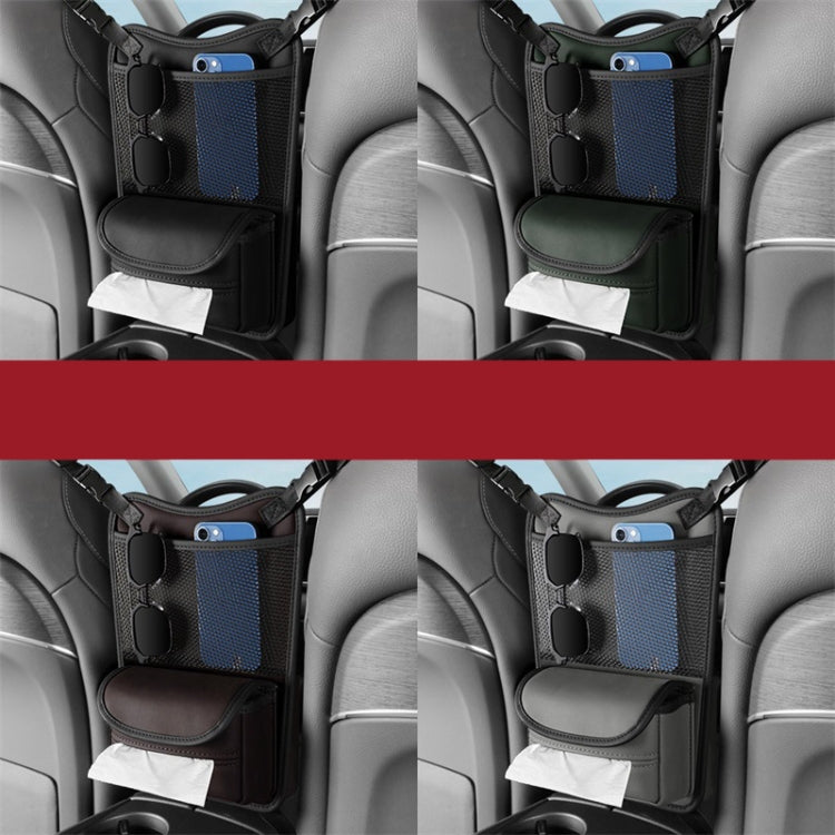 Car Between Seats Organizer Multifunctional Storage Bag Front And Back Dual Usage Tissue Box(Brown) - Stowing Tidying by PMC TechLife | Online Shopping South Africa | PMC TechLife | Buy Now Pay Later Mobicred