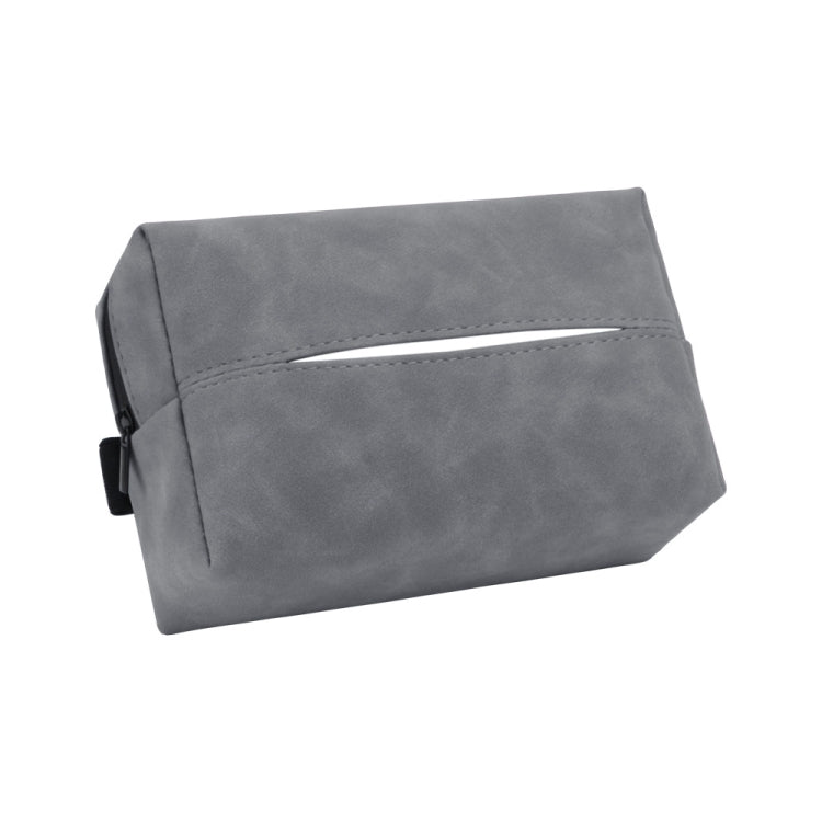 Car Armrest Box Tissue Box Car Sun Visor Seat Back Hanging Tissue Storage Bag(Grey) - Tissue Boxes by PMC TechLife | Online Shopping South Africa | PMC TechLife | Buy Now Pay Later Mobicred