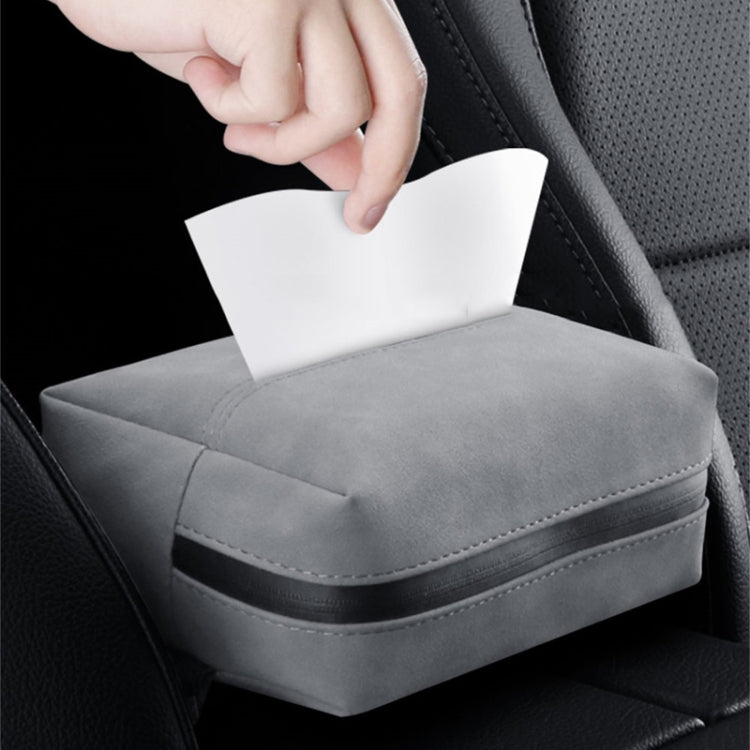 Car Armrest Box Tissue Box Car Sun Visor Seat Back Hanging Tissue Storage Bag(Black) - Tissue Boxes by PMC TechLife | Online Shopping South Africa | PMC TechLife | Buy Now Pay Later Mobicred