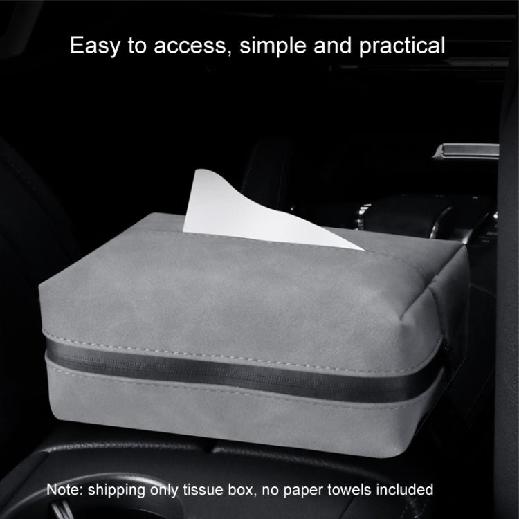 Car Armrest Box Tissue Box Car Sun Visor Seat Back Hanging Tissue Storage Bag(Black) - Tissue Boxes by PMC TechLife | Online Shopping South Africa | PMC TechLife | Buy Now Pay Later Mobicred