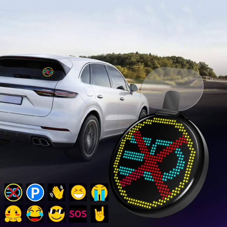HI.GROOM Car LED Customized Pixel Emoticon Lights Bluetooth Remote Control Interactive AI Screen, Style: No Remote Control - free shipping - PMC TechLife - Order now!