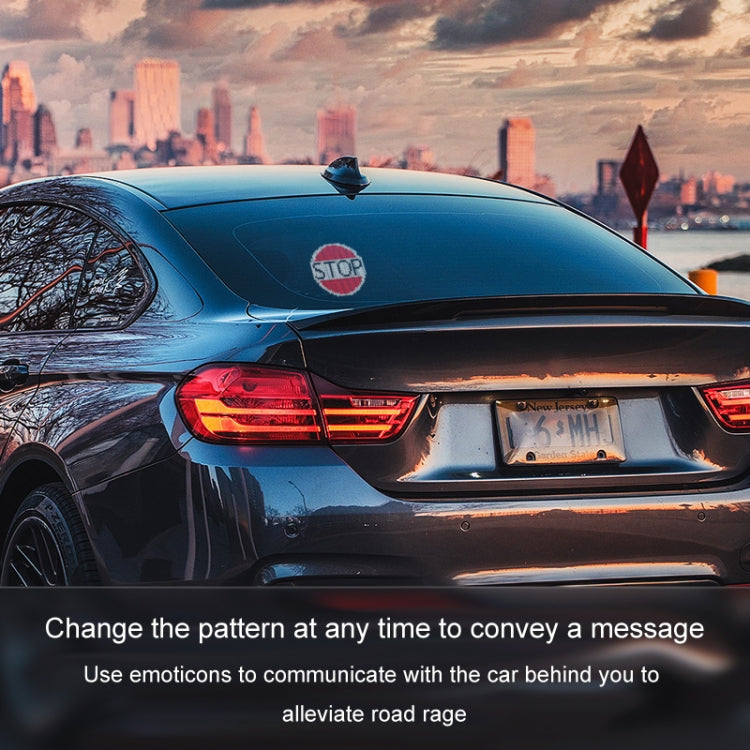 HI.GROOM Car LED Customized Pixel Emoticon Lights Bluetooth Remote Control Interactive AI Screen, Style: No Remote Control - free shipping - PMC TechLife - Order now!