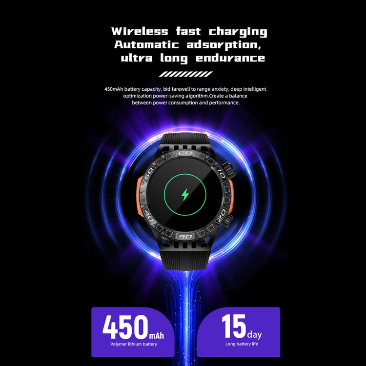 LOKMAT ZEUS6 PRO 1.46-Inch IP68 Waterproof SOS Flashlight Bluetooth Smart Watch(Brick Red) - free shipping - PMC TechLife - Order now!