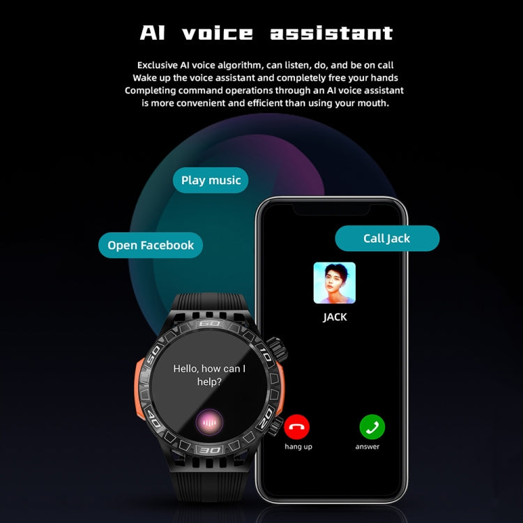 LOKMAT ZEUS6 PRO 1.46-Inch IP68 Waterproof SOS Flashlight Bluetooth Smart Watch(Yellow Green) - Smart Watches by LOKMAT | Online Shopping South Africa | PMC TechLife | Buy Now Pay Later Mobicred