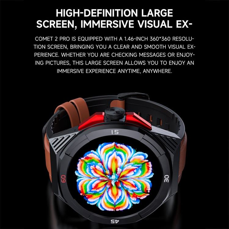 LOKMAT COMET2 PRO 1.46-Inch 5ATM Waterproof Bluetooth Call Smart Watch, Color: Black Stainless Steel - free shipping - PMC TechLife - Order now!