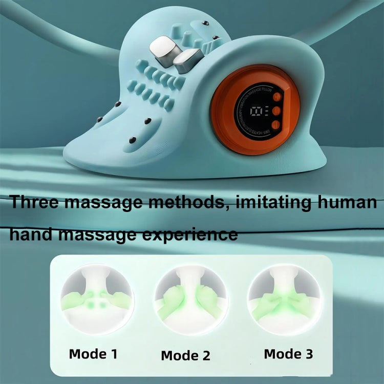 JJ-001 EMS Hot Compress Pulse Multifunctional Shoulder and Neck Massager(Blue) - free shipping - PMC TechLife - Order now!