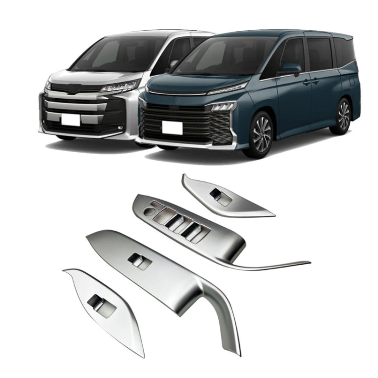 For Toyota 2022 VOXY/Noah 90 Series Right-hand Drive Glass Switch Panel Modification Sticker(Matte Silver) - Car Interior Mouldings by PMC TechLife | Online Shopping South Africa | PMC TechLife | Buy Now Pay Later Mobicred