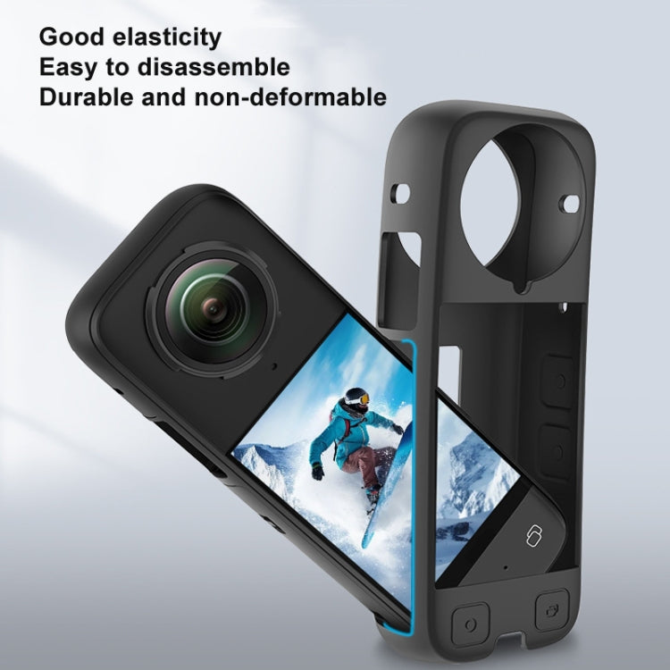 For Insta360 X4 CYNOVA OX4-JST-CY Body Silicone Case(Black) - Case & Bags by CYNOVA | Online Shopping South Africa | PMC TechLife | Buy Now Pay Later Mobicred