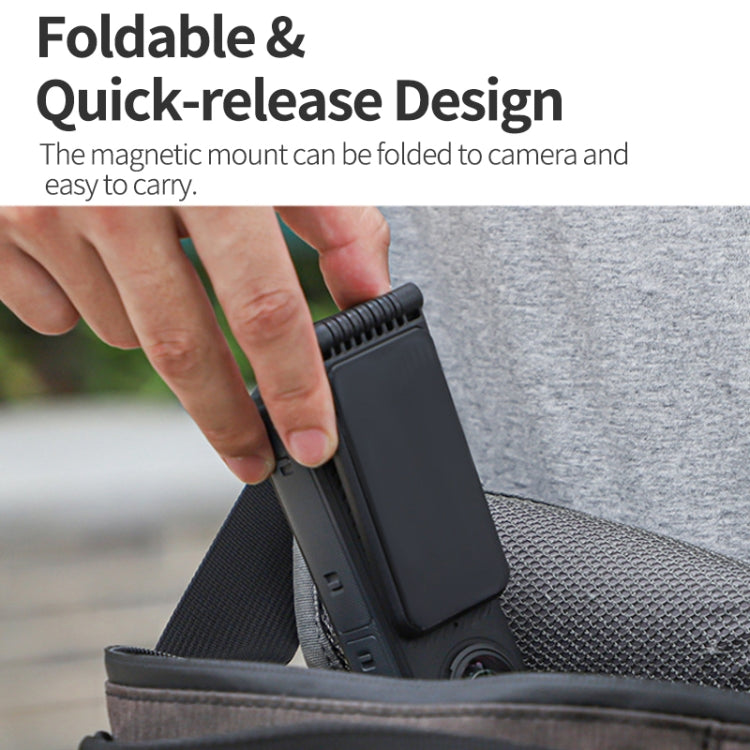 For Insta360 X4 / X3 Sunnylife X4-ZJ827 Magnetic Stand Base Handheld Handle Desktop Support Accessories(Black) - Mount & Holder by Sunnylife | Online Shopping South Africa | PMC TechLife | Buy Now Pay Later Mobicred