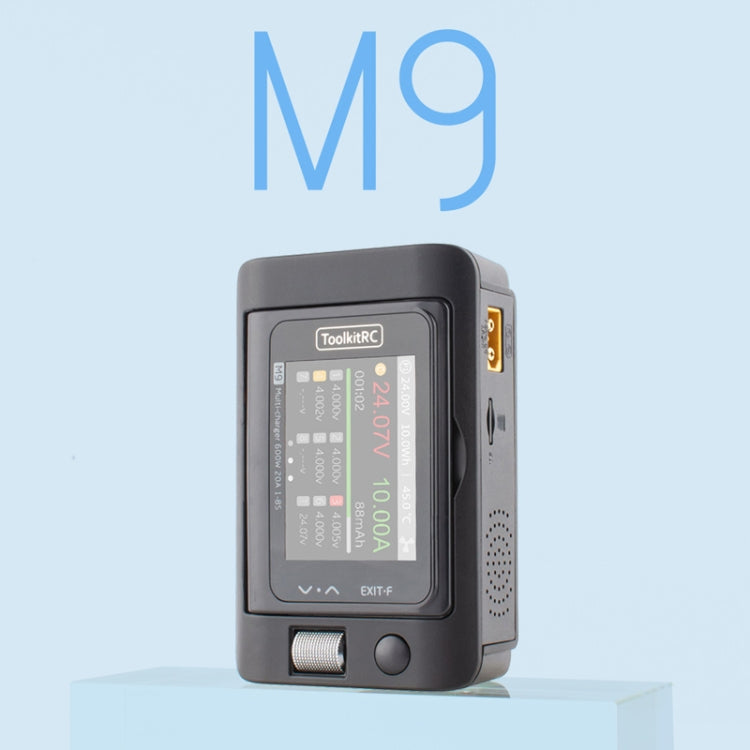 ToolkitRC M9 600W Airplane Li-Po Battery Balance Charger With Voice Function(Black) - free shipping - PMC Jewellery - Order now!