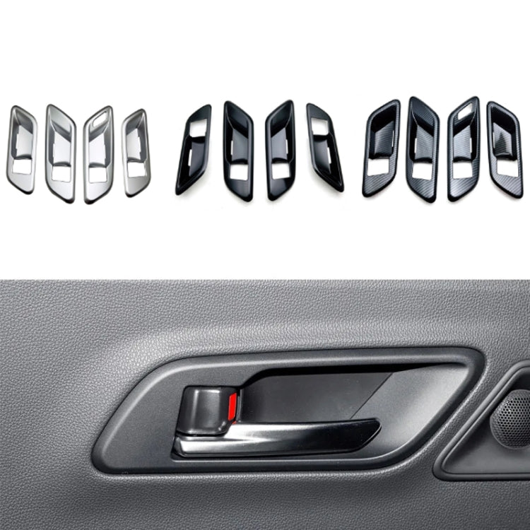 For 2023 Toyota Crown Door Handle Cover Decorative Frame, Style: Left-hand Drive(Carbon Fiber) - Decorative Strip by PMC TechLife | Online Shopping South Africa | PMC TechLife | Buy Now Pay Later Mobicred