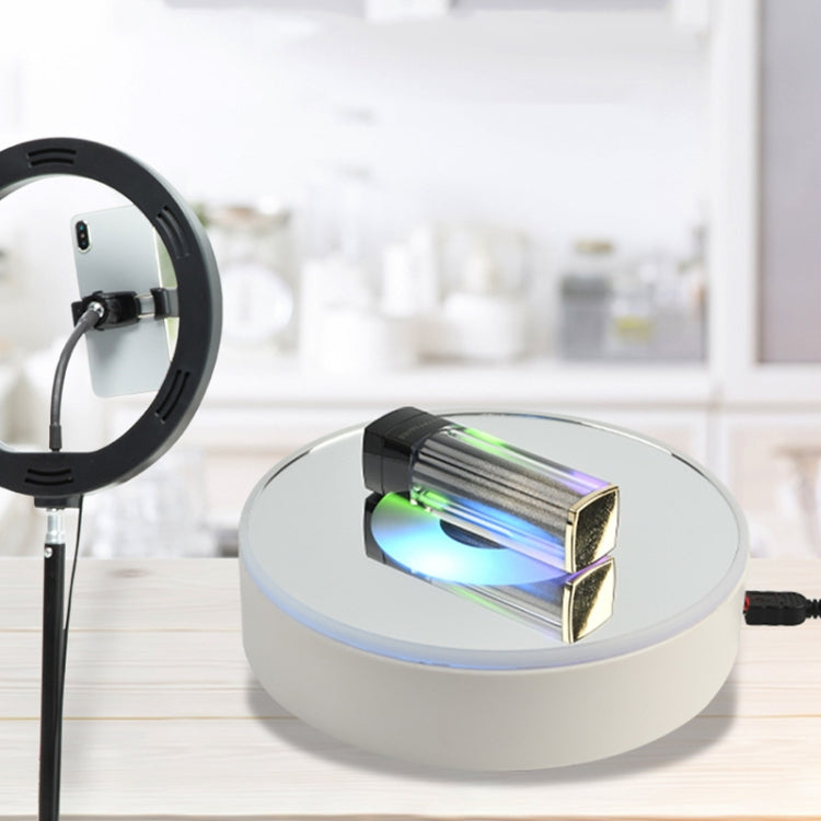 15cm Spinning Display Stand with Gradient Color Lights for Glass Art(Black) -  by PMC TechLife | Online Shopping South Africa | PMC TechLife | Buy Now Pay Later Mobicred